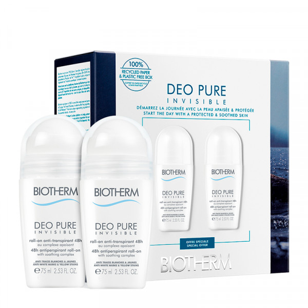 Jeugd Onderscheiden Kleverig BATH PRODUCTS FOR WOMEN BIOTHERM DEO PURE ROLL-ON INVISIBLE SET