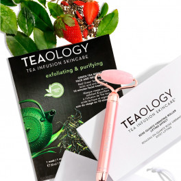 Vibrating Rose Quartz Lifting Roller - Teaology - Sabina