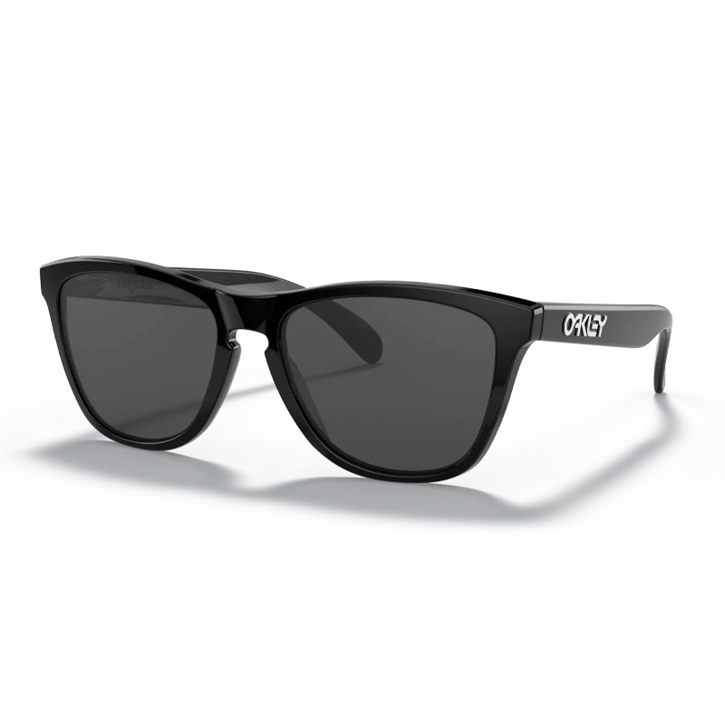 Oakley Unisex Sunglass Frogskins™ - Frame color: Polished Black, Lens color: Grey