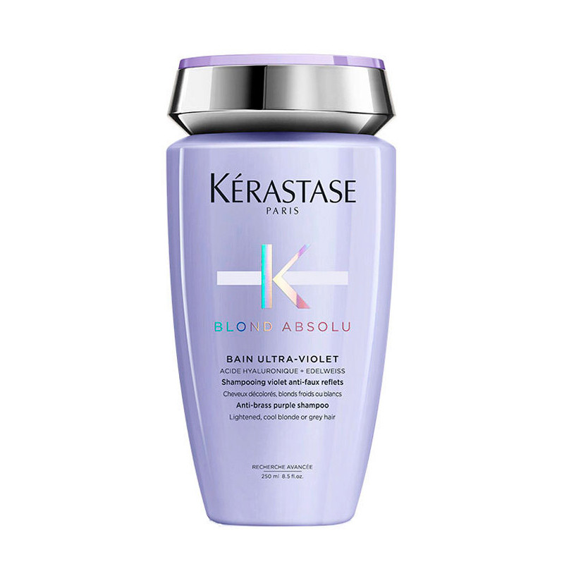 Kérastase Champús Profesionales Blond Absolu Bain Ultra-Violet Champú Anti-Amarillo Para Cabellos Rubios o Gris