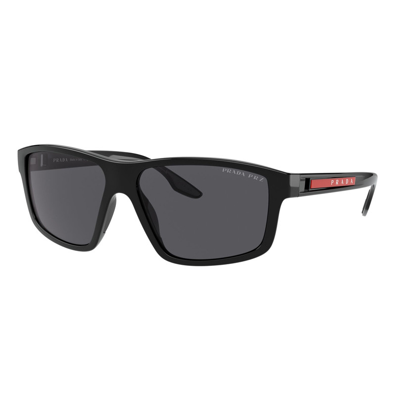 prada eyewear occhiali da sole per uomo linea rossa ps02xs, male