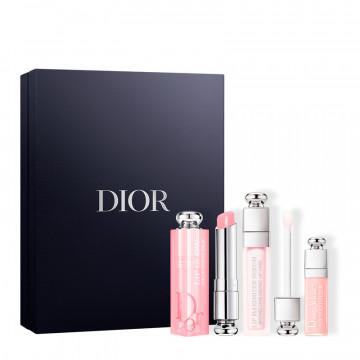 Cofre Dior Addict Luminosidad Natural - bálsamo labial, sérum de labios repulpante y brillo de labios formato mini