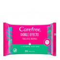 Double Effect Intimate Wipes with Green Tea and Aloe Vera 20uds