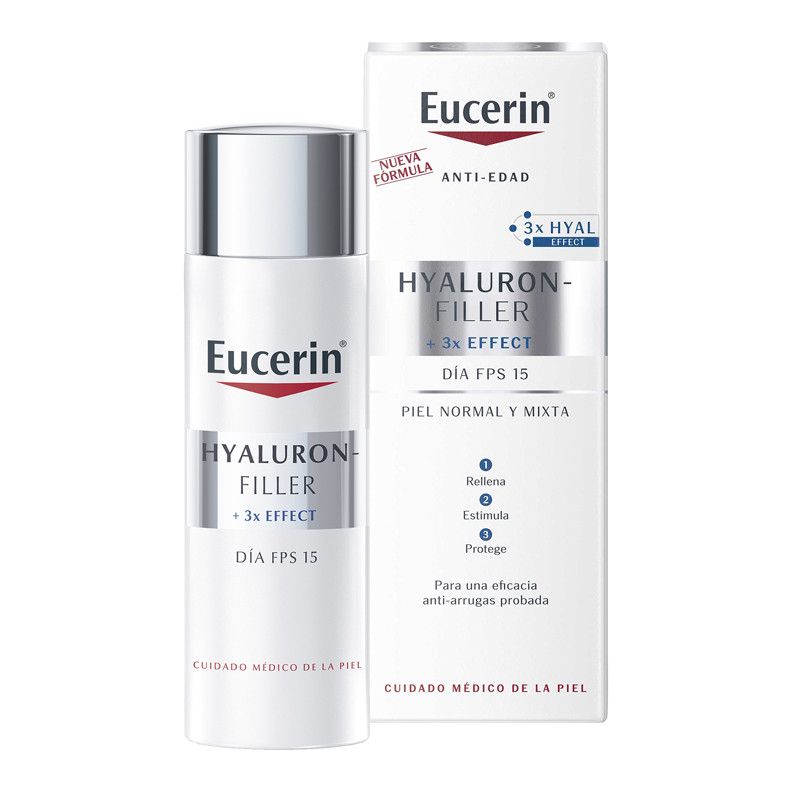 Eucerin Hyaluron-Filler x3 Effect SPF15 Crema de día Piel normal a mixta 50 ml – imagen 3