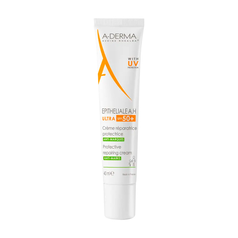 A-derma  Facial EPITHELIALE AH ULTRA SPF50+ Repairing and protective anti-mark cream