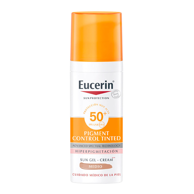 Eucerin Protezione del viso Solar Fluid Pigment Control Tinted Medium SPF50+