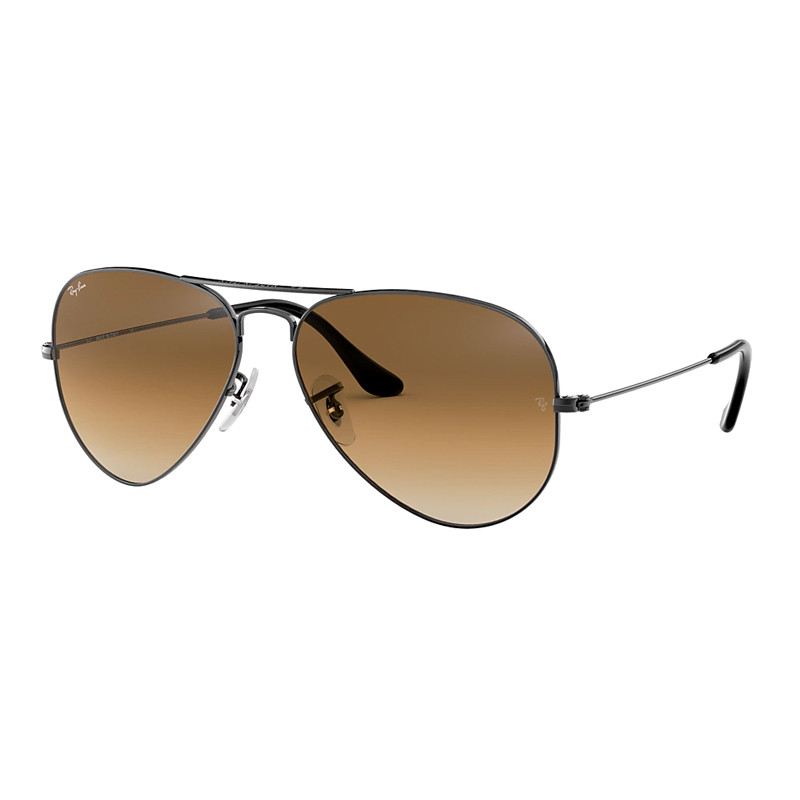 Ray-ban Occhiali da sole unisex RB3025 004/51 T55 Aviator Large Metal Brown Gradient