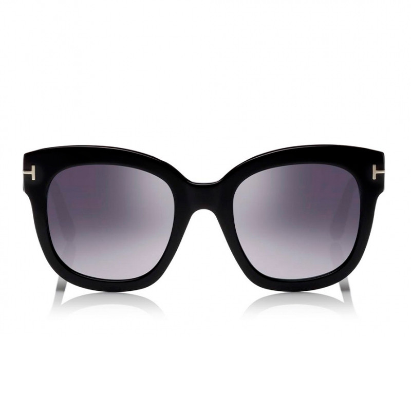 Tom Ford Eyewear BEATRIX FT0613 01C-SHINY BLACK/SMOKE MIRROR – imagen 2
