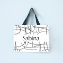 Raffia tas met multifunctionele glitter
