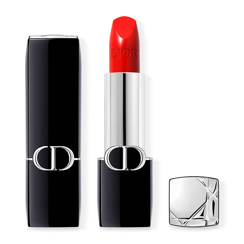 Dior Rossetti ROUGE DIOR ROSSETTO - COMFORT E LUNGA DURATA - TRATTAMENTO FLOREALE IDRATANTE _080 RED SMILE SATINADO