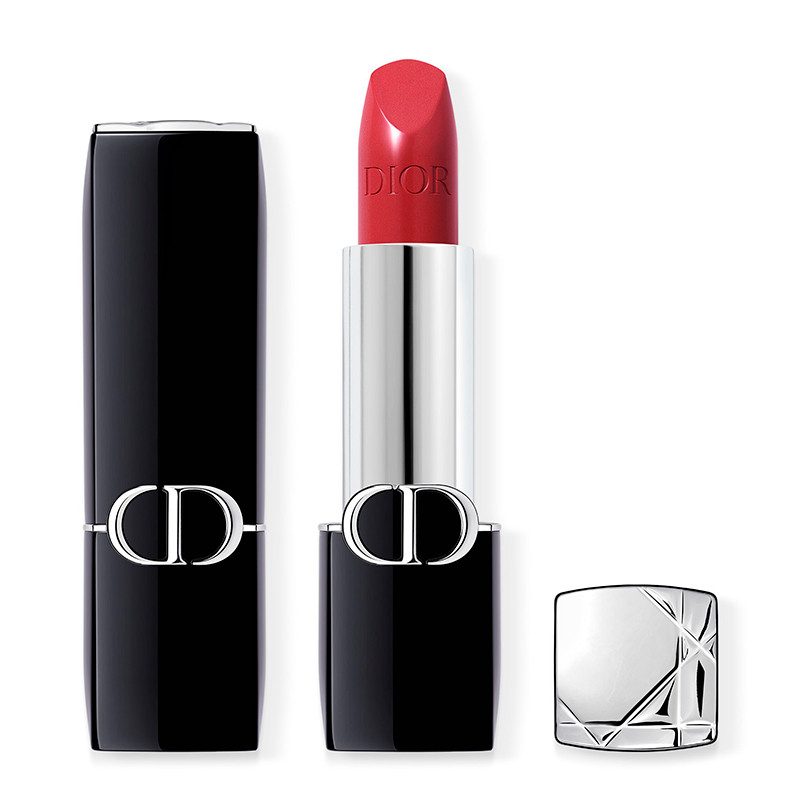 Dior _525 Chérie Satinado Lipsticks Rouge Lipstick - Comfort And Long Lasting - Moisturizing Floral Treatment