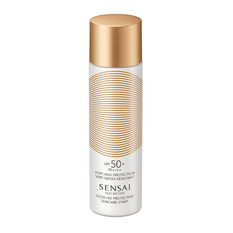 Sensai Bronze Sunscreen Body Silky Cooling Protective Suncare Spray Spf50+ Sunscreen For Body And Face