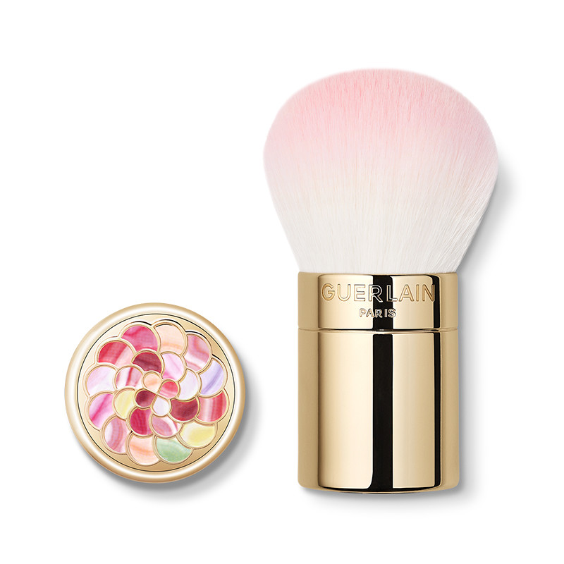 Guerlain Météorites Puderpinsel, synthetisch, rund, gold/rosa/weiß - Image 7