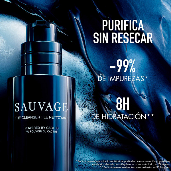 Limpiador facial - carbón negro y cactus - purifica y no reseca