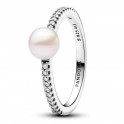 Freshwater Cultured Pearl and Pavé Ring 193158C01