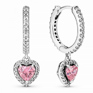 timeless-pendientes-291445c01-heart-sterling-hoop-with-fancy-pink-and-clear-cubic-zirconia