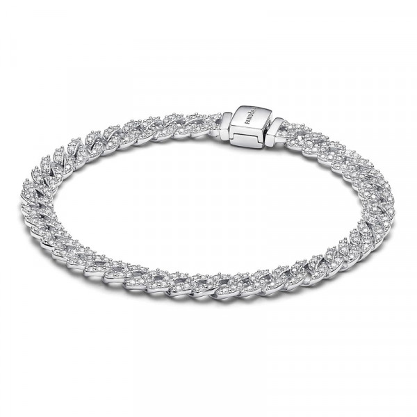 Tijdloze Pavé Cubaanse kettingarmband 593008C01