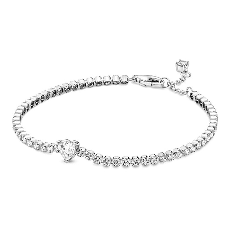 Pandora Silver Bracelets Shiny Heart Bracelet 59001C01