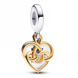 Double Engravable Mama Pendant Charm with a Laboratory