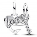 Heart and Key Divisible Pendant Charm 793081C01