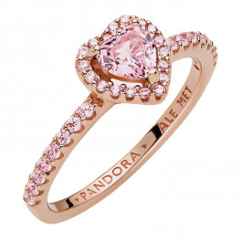 Pink Raised Shiny Heart Ring 188421C04 - Sabina