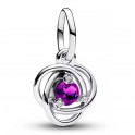 Charm pendentif cercle d'éternité violet 793125C02