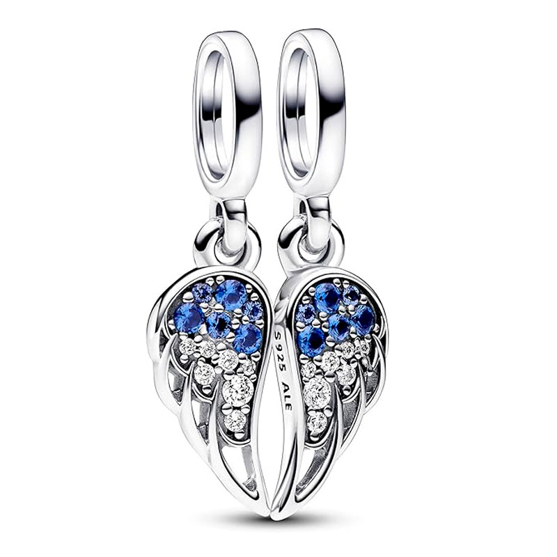 Pandora Charms Ciondolo pendente con ali d'angelo divisibili luminose 792821C01