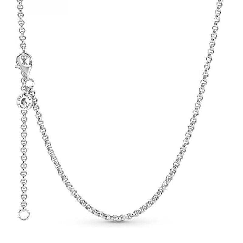 Pandora Silver Necklaces Round Link Chain 399260C00-60