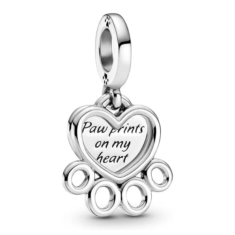 Pandora Charms Charm pendente Cuori e Impronte 799360C00