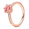 Pink Brilliant Crown Solitaire Ring 188289C01