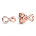 Shiny Infinity Stud Earrings 288820C01