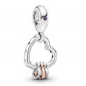 Heart Pendant Charm Full of Hearts 787247NLC MX