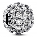 Shiny Round Charm in Pavé 792630C01