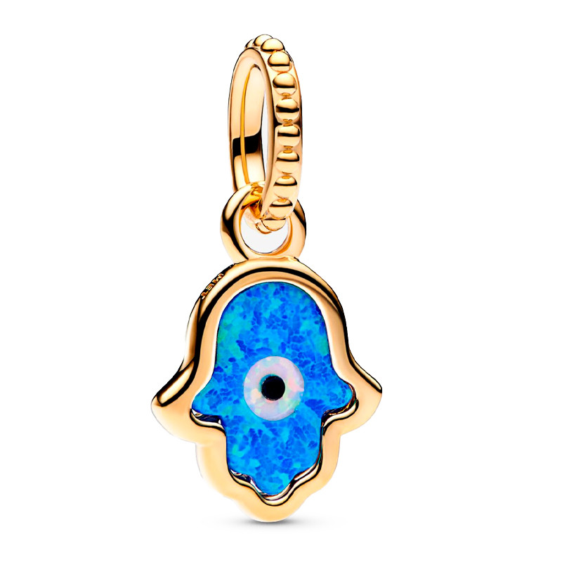 Pandora Charms Ciondolo pendente Hamsa blu 762699C01
