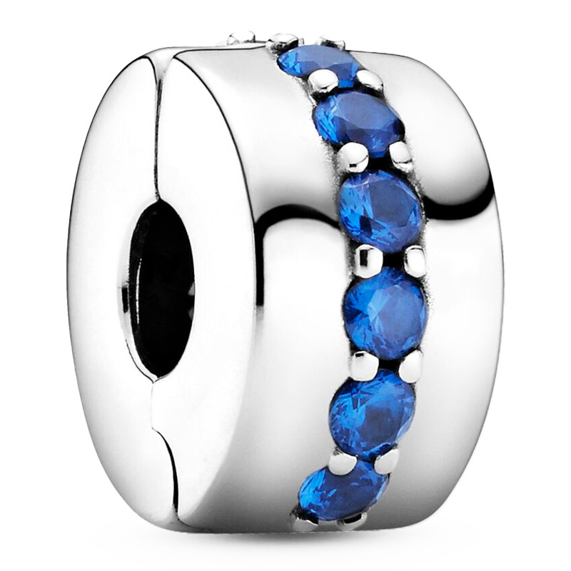 Pandora Charms Ciondolo a clip blu brillante 791972C01