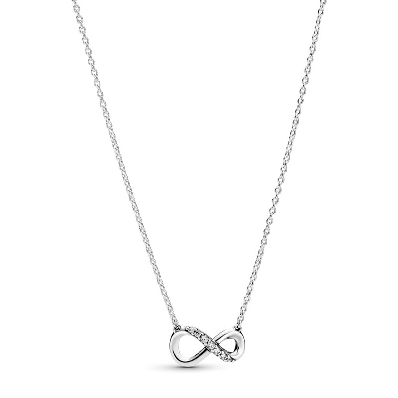 Pandora Silver Necklaces Shiny Infinity Necklace 398821C01-50