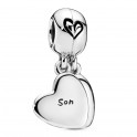 Mother and Child Love Sterling Silver Pendant Charm 797777EN16