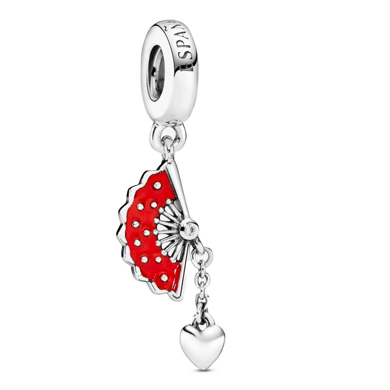 Pandora Charms Ciondolo pendente in argento sterling Ventaglio spagnolo 797879EN09