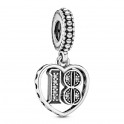 Breloque pendentif en argent sterling 18 ans d'amour 797262CZ