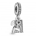 21 Years of Love sterling silver pendant charm 797263CZ