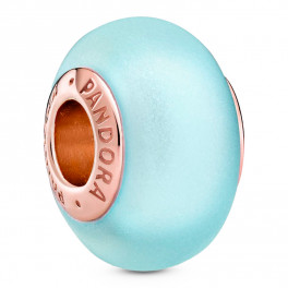 Matte Blue Murano Glass Charm 789420C00 - Sabina