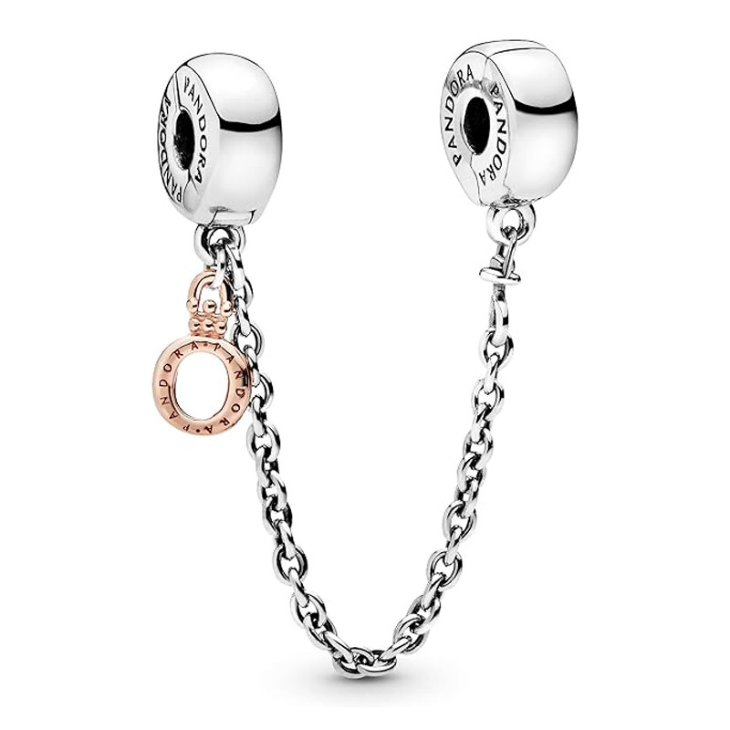 Pandora Charms Ciondolo con catena di sicurezza Pandora Crown Safety O 78831305