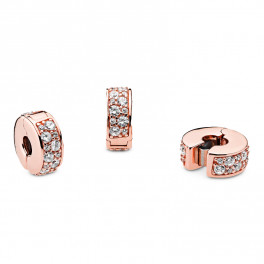 ⑤ PANDORA チャーム Clear Pave Clip ピンク　4点セット Amazon.com: Pandora Clear Pavé Clip Charm Bracelet Charm