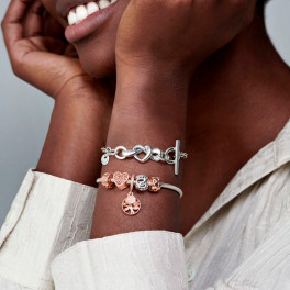 Pandora チャームセット ローズゴールド family-heirloom-pendant-charm-