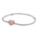 Moments armband met hartsluiting voor bedels 586292CZ