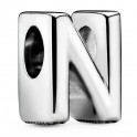 Sterling silver charm Letter N 797468