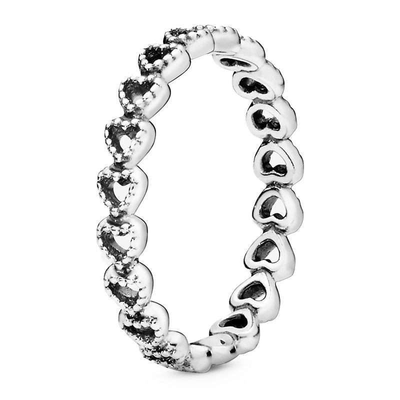 Pandora Silver Rings Intertwined Love Ring 19098050