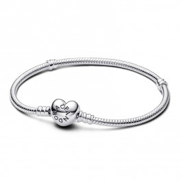 Moments Snake Chain Bracelet with Heart Closure 59071916 - Sabina