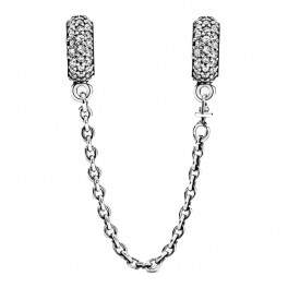 791736cz 05 Pandora Pave Inspiration Safety Chain Retired Pandora