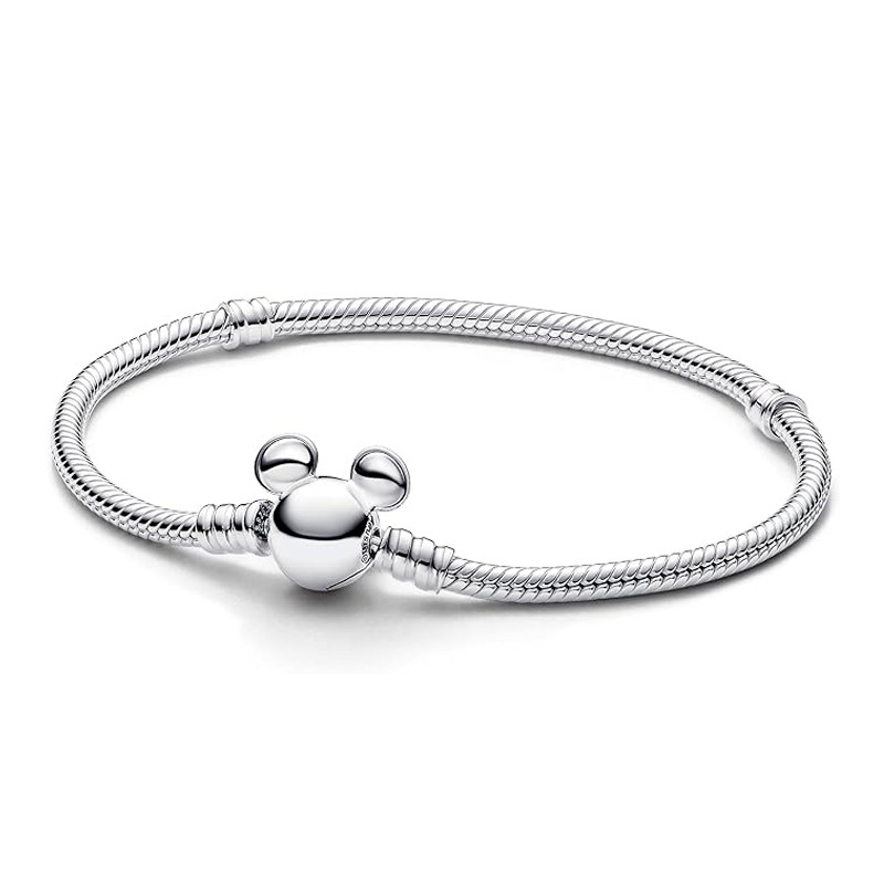 Pandora Bracciali Bracciale Pandora Moments a catena serpente con chiusura Disney Topolino 593061C00
